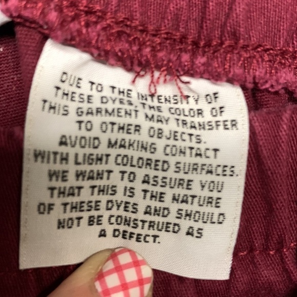 🔥🔥d & co. Jeans Burgundy size 2X Tall - Picture 3 of 4